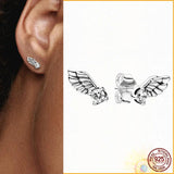 925 Sterling Silver Asymmetric Stars Earrings