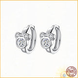 925 Sterling Silver Asymmetric Stars Earrings
