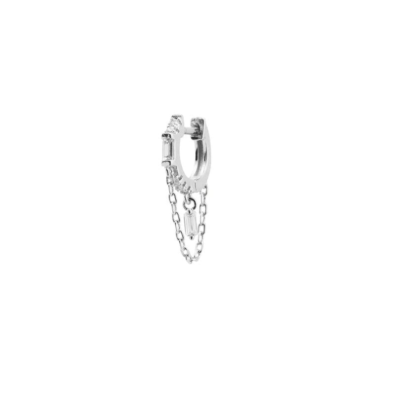 DPLAOPA 925 Silver Green Coffee FLIRT Drop Earring