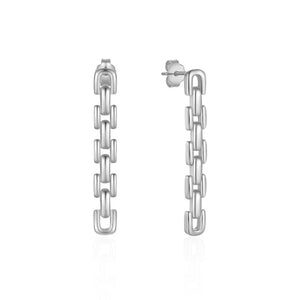 925 Silver Tassel Pendant Earrings 18k Plated European Fine Jewelry