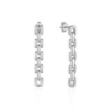 925 Silver Tassel Pendant Earrings 18k Plated European Fine Jewelry