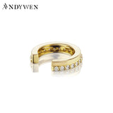 925 Silver Clear Zircon Earcuff No Piercing Ear Cuff Earring