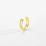925 Silver Clear Zircon Earcuff No Piercing Ear Cuff Earring