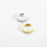 925 Silver Clear Zircon Earcuff No Piercing Ear Cuff Earring