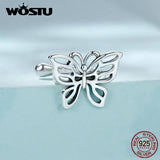 925 Sterling Silver Rose Flower Charm Drop Dangle Earrings For Women