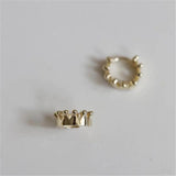 925 Silver Crown Earrings 14K Plated Wedding Jewelry Gift