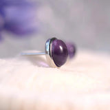 1.4ct Amethyst Oval Studs Earring Silver for Women