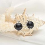 Natural Freshwater 10-11mm Pearl Earrings 925 Sterling Silver Drop Earrings