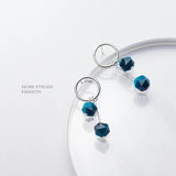 925 Silver Tiger Eye Dangle Earring for Women