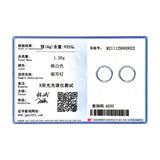 925 Silver Round Stud Earrings Geometric Minimalist Style