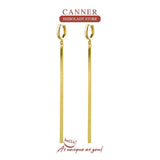 Sterling Silver Snake Chain Tassel Earrings Hoops Fine Jewelry