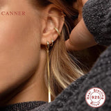 Sterling Silver Snake Chain Tassel Earrings Hoops Fine Jewelry