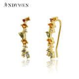 925 Silver18mm Climber Stud Earring Zircon Piercing