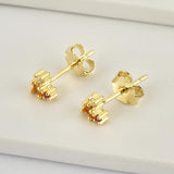 925 Silver18mm Climber Stud Earring Zircon Piercing