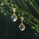 CZ Tassel Drop Earrings 925 Silver Wedding Jewelry