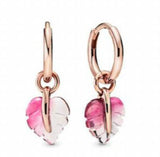 925 Silver Beaded Circle Stud Earrings for Women