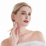 Freshwater Pearl Drop Earrings 925 Sterling Silver Anti Allergy DIY Cage Jewelry