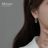 925 Silver Sparkling Ear Studs Wedding Jewelry