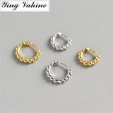 925 Sterling Silver Small Beads Hoop Earrings for Women