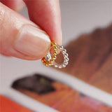 925 Sterling Silver Small Beads Hoop Earrings for Women