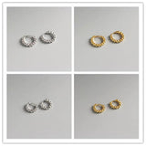 925 Sterling Silver Small Beads Hoop Earrings for Women