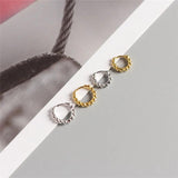 925 Sterling Silver Small Beads Hoop Earrings for Women