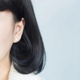 925 Silver Cat Stud Earrings for Kids