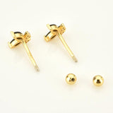 925 Sterling Silver Clear Butterfly Piercing Stud Earring