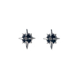 MloveAcc Crystal Stud Earrings 925 Sterling Silver Couple Jewelry