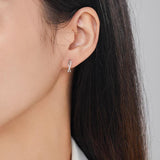 925 Silver Infinite Love Zircon Stud Earrings