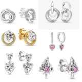 Mom's Gift Infinity Knot Tangle Infinity Heart Earrings