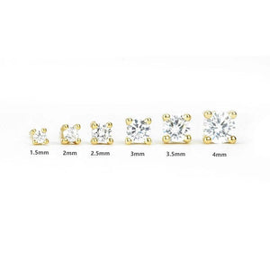 6Pcs Zircon 925 Sterling Silver Stud Earrings for Women Piercing Earings