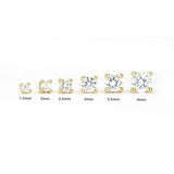 6Pcs Zircon 925 Sterling Silver Stud Earrings for Women Piercing Earings