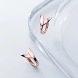 Fox Tail Hoop Earrings 925 Sterling Silver Mermaid Jewelry Female Charm