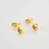 925 Silver Stud Earring Zircon CZ Piercing Fine Jewelry Punk