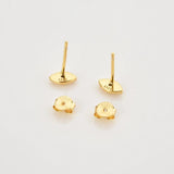 925 Silver Stud Earring Zircon CZ Piercing Fine Jewelry Punk