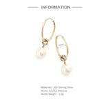 925 Silver Drop Earrings Zirconia Jewelry Gift Pendientes Cartilage
