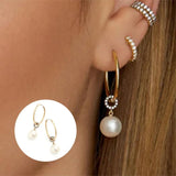 925 Silver Drop Earrings Zirconia Jewelry Gift Pendientes Cartilage