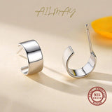 925 Sterling Silver Classic Stud Earrings For Women