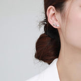 Zircon Fashion Earrings 925 Sterling Silver For Women Wedding