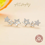 Zircon Fashion Earrings 925 Sterling Silver For Women Wedding