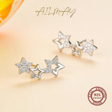 Zircon Fashion Earrings 925 Sterling Silver For Women Wedding