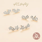 Zircon Fashion Earrings 925 Sterling Silver For Women Wedding