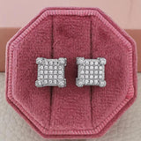 Hiphop Stud Earring Lab Diamond Filled Jewelry Party Wedding Earrings