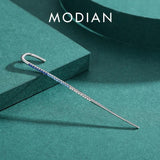 925 Silver Long Stud Earrings Hyperbole Fine Jewelry