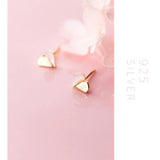 Opal Stud Earrings 925 Sterling Silver Ear Studs Wedding Jewelry