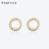 925 Silver CZ Stud Earring Clips Small Jewelry Gift