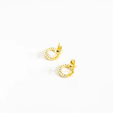 925 Silver CZ Stud Earring Clips Small Jewelry Gift