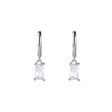 925 Silver Hoop Earrings Women Huggie Sleeper Earring Fine Jewelry