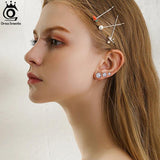 925 Silver Stud Earrings Created Diamond Zirconia Women Teen Birthday APE35